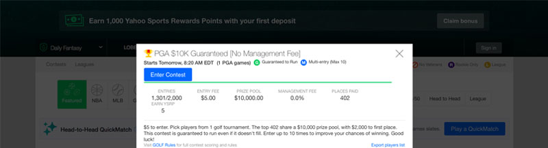 Yahoo Daily Fantasy Sports Review: App And Bonus Details