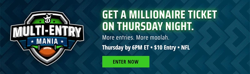 draftkings week three millionaire maker lineup