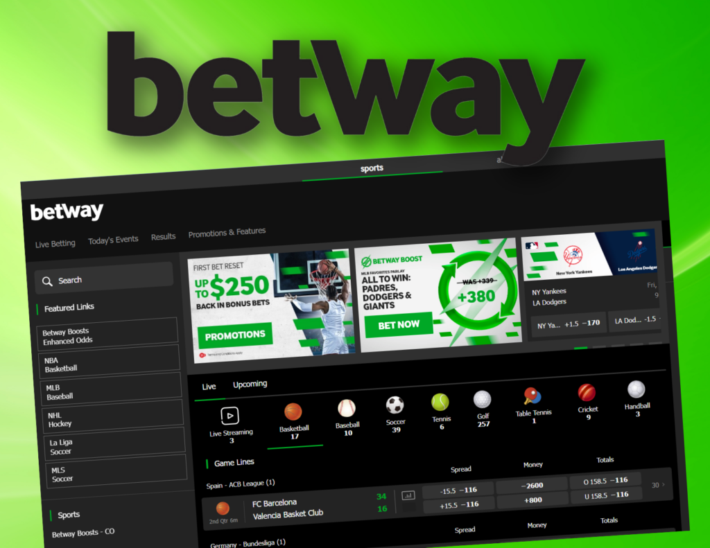 Betway Sportsbook Screenshot