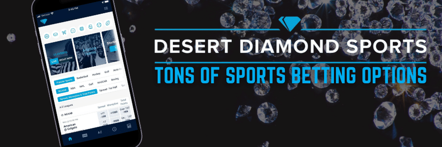 Screenshot of All of the Sports Betting Options on Desert Diamond