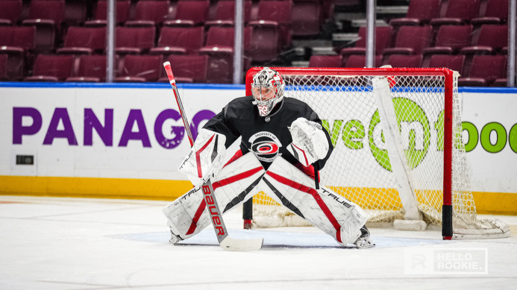 Pyotr Kochetkov is in the net for the Carolina Hurricanes as they take on the Buffalo Sabres