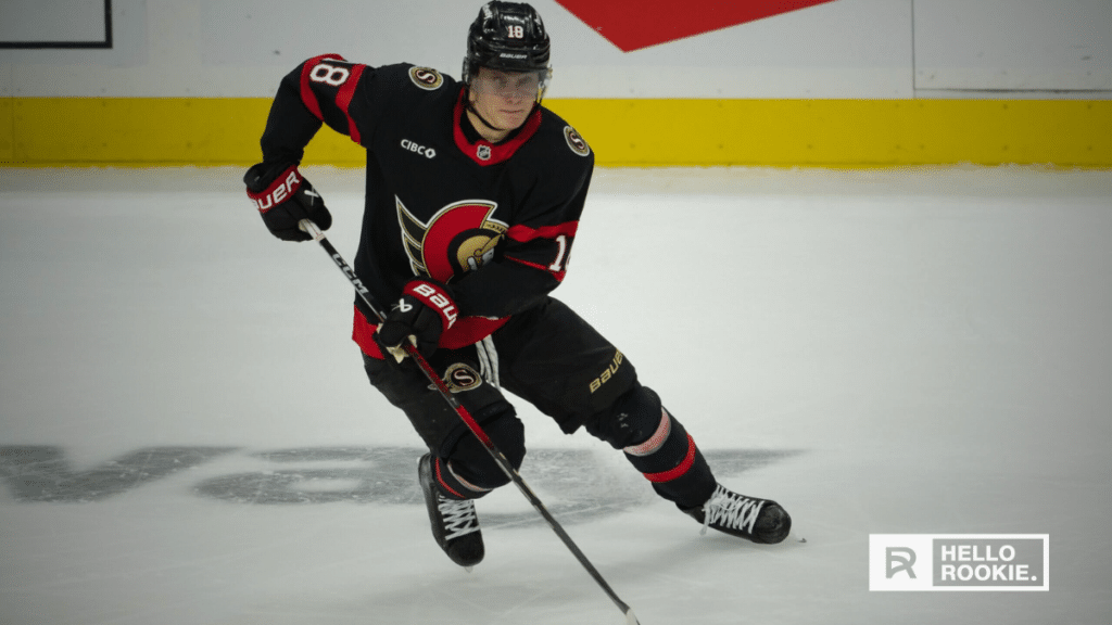 Tim Stutzle of the Ottawa Senators takes on the dominant Washington Capitals