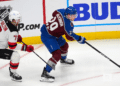 Nathan MacKinnon leads the Avalanche against the Wild, looking to stay hot on the scoresheet.