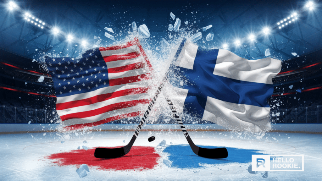 Team USA and Team Finland go head to head in the 4 Nations Face Off