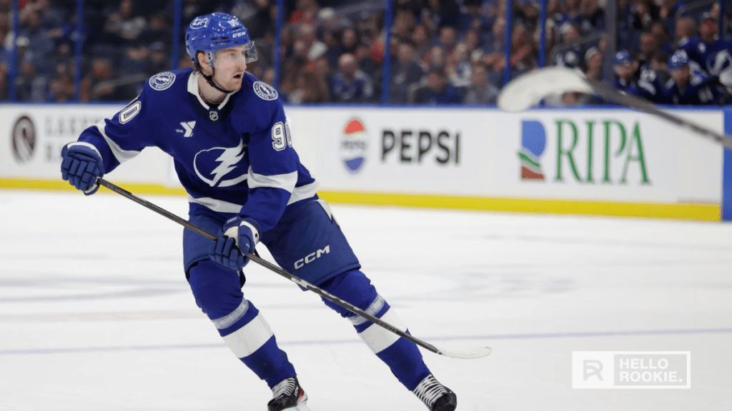 Brayden Point looks to add to his goal total as the Tampa Bay Lightning take on the Columbus Blue Jackets.