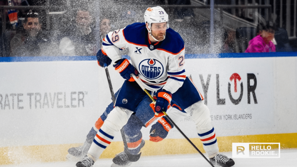 Leon Draisaitl of the Edmonton Oilers returns to the lineup as they face the Vegas Golden Knights at T-Mobile Arena.