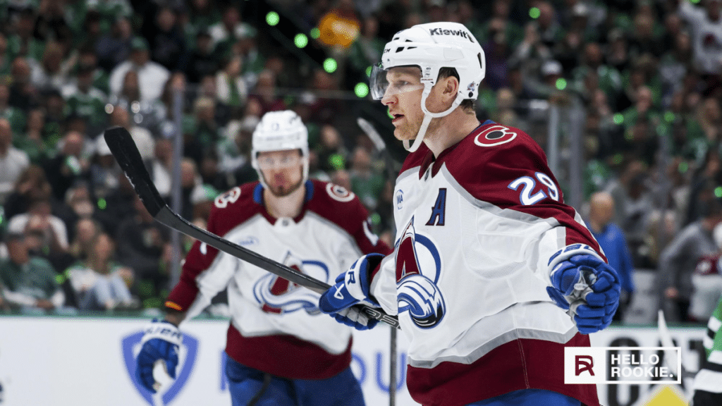 Nathan MacKinnon of the Colorado Avalanche leads the charge at Ball Arena in Game 3 against the Dallas Stars.