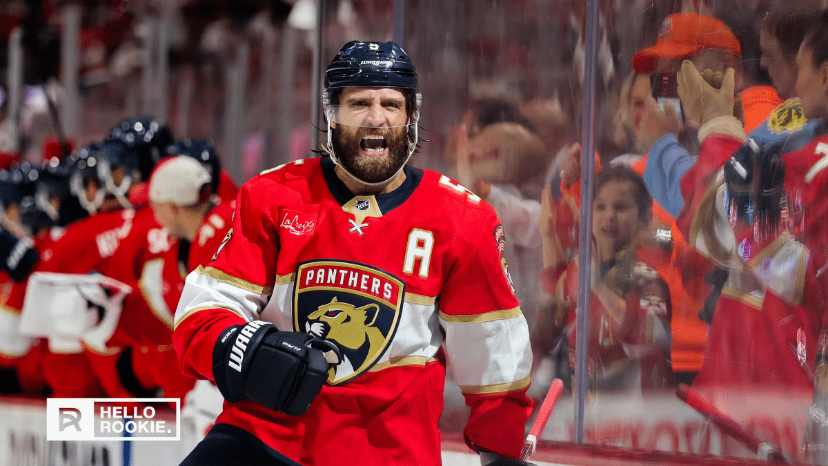 Aaron Ekblad of the Florida Panthers looks to extend his point streak in Game 5 vs the Maple Leafs.