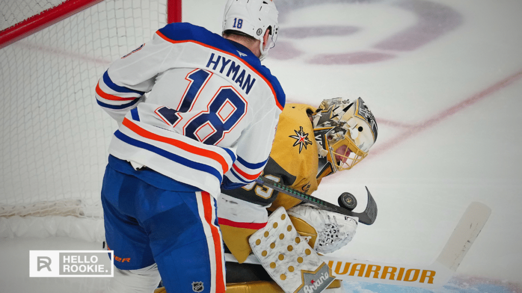 Adin Hill of the Vegas Golden Knights looks to rebound in Game 2 after giving up 4 goals to Edmonton in the opener.