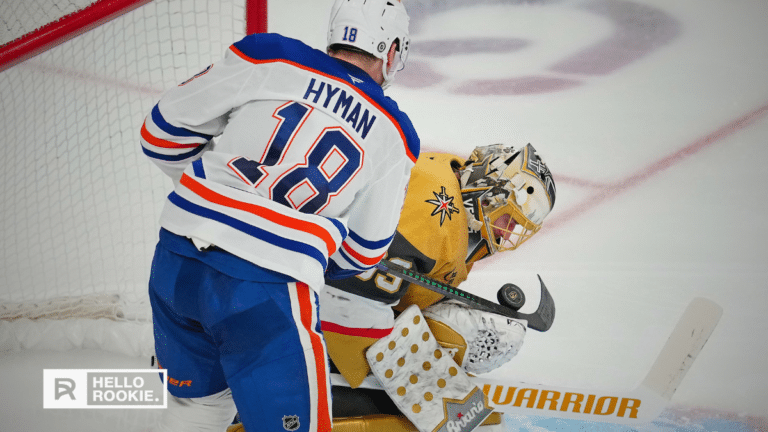 Adin Hill of the Vegas Golden Knights looks to rebound in Game 2 after giving up 4 goals to Edmonton in the opener.