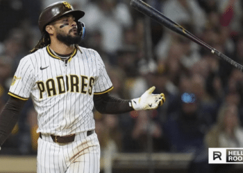 Fernando Tatis Jr. of the San Diego Padres takes on the New York Yankees at Yankee Stadium.