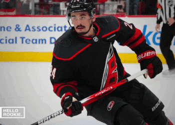 Seth Jarvis of the Carolina Hurricanes looks to stay hot against the Washington Capitals in Game 4 at Capital One Arena.