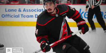 Seth Jarvis of the Carolina Hurricanes looks to stay hot against the Washington Capitals in Game 4 at Capital One Arena.