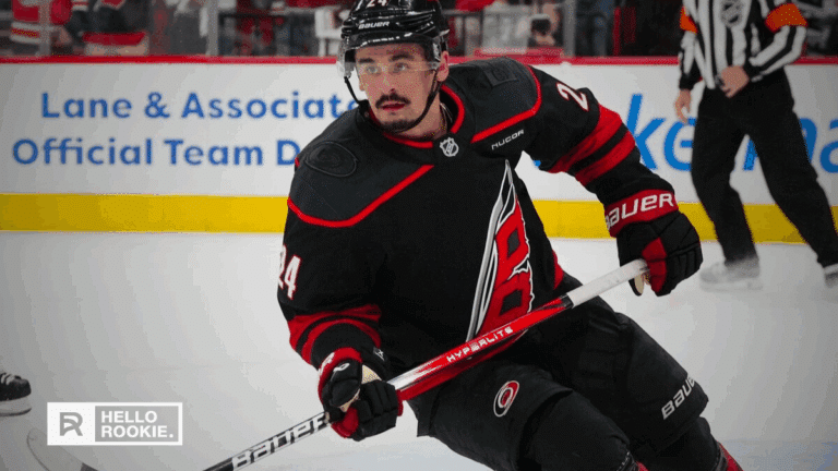 Seth Jarvis of the Carolina Hurricanes looks to stay hot against the Washington Capitals in Game 4 at Capital One Arena.
