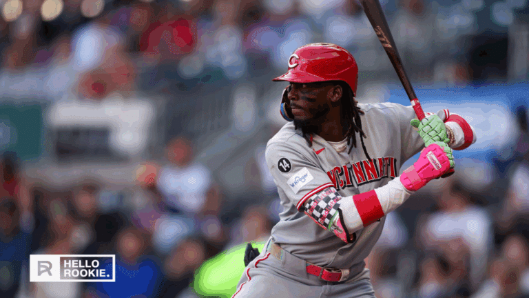 Elly De La Cruz of the Reds leads the lineup as Cincinnati hosts the Rays at Great American Ball Park.
