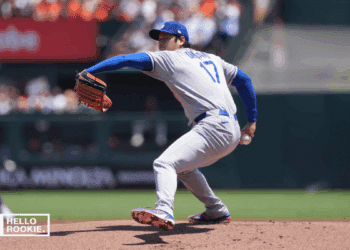 Shohei Ohtani of the Los Angeles Dodgers starts on the mound as they go for a sweep against the Cincinnati Reds.