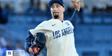 Blake Snell of the Los Angeles Dodgers takes the mound against the San Diego Padres in a key NL West matchup.