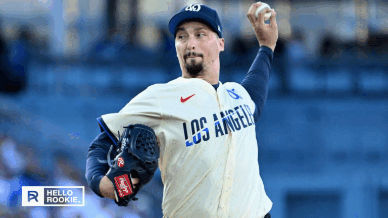 Blake Snell of the Los Angeles Dodgers takes the mound against the San Diego Padres in a key NL West matchup.