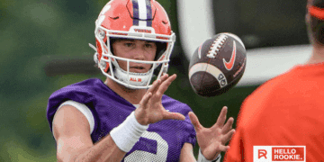 Cade Klubnik of the Clemson Tigers looks to lead his offense against LSU in a primetime Week 1 battle at Memorial Stadium.