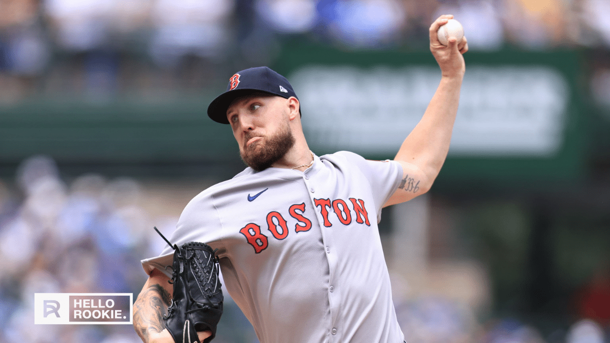 Garrett Crochet of the Boston Red Sox delivers a pitch against the Houston Astros in a key American League matchup.