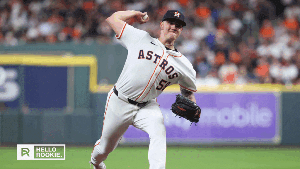 Hunter Brown of the Houston Astros takes the mound against the Boston Red Sox at Fenway Park.