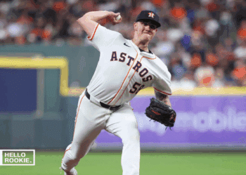 Hunter Brown of the Houston Astros takes the mound against the Boston Red Sox at Fenway Park.
