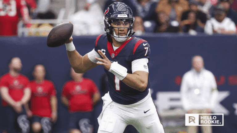 C.J. Stroud of the Houston Texans looks to lead his team past the Tampa Bay Buccaneers on Monday Night Football.