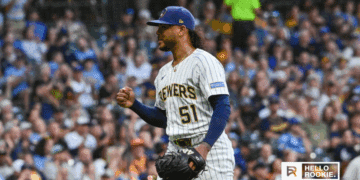 Freddy Peralta of the Milwaukee Brewers delivers on the mound against the Philadelphia Phillies in their series finale at American Family Field.