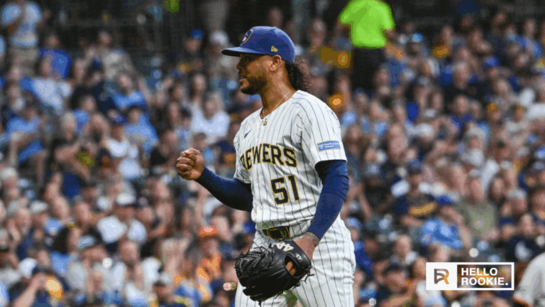 Freddy Peralta of the Milwaukee Brewers delivers on the mound against the Philadelphia Phillies in their series finale at American Family Field.