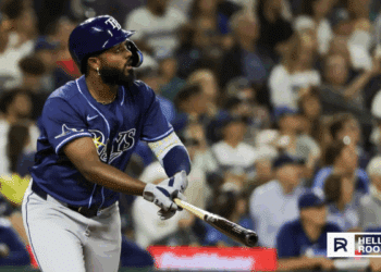 Junior Caminero of the Tampa Bay Rays steps up at the plate against the Seattle Mariners in tonight’s matchup.