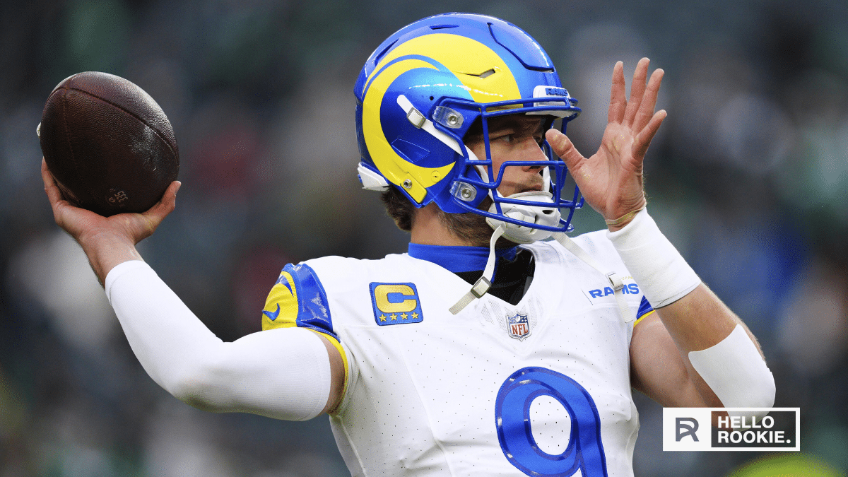Matthew Stafford of the Los Angeles Rams looks to connect with Puka Nacua as they take on the Philadelphia Eagles in a Week 3 NFC showdown.