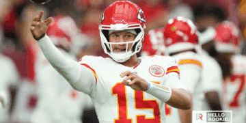 Patrick Mahomes of the Kansas City Chiefs leads his team against the Los Angeles Chargers in São Paulo, Brazil, for the NFL season opener.