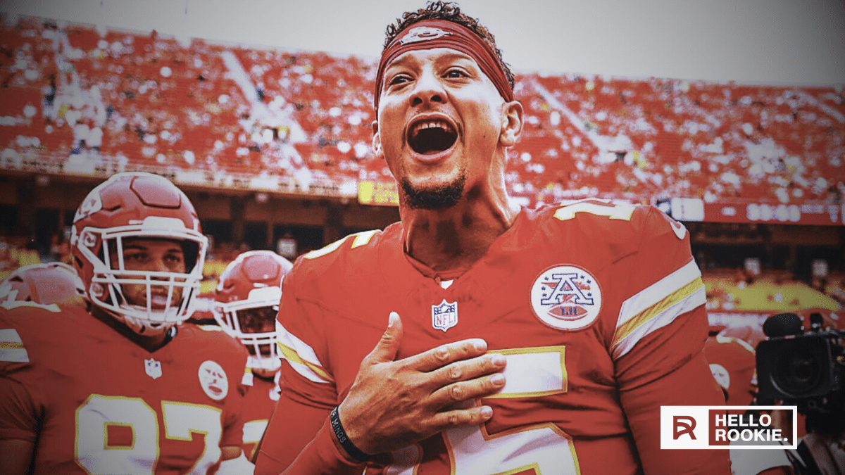 Patrick Mahomes of the Kansas City Chiefs prepares to take on the New York Giants under the lights of Sunday Night Football at MetLife Stadium.