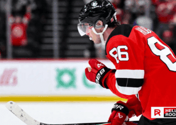 Jack Hughes of the New Jersey Devils leads the charge at home against the Minnesota Wild.