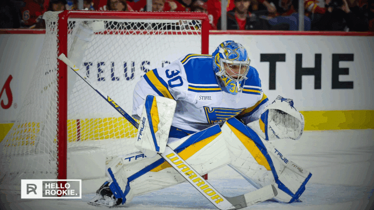Joel Hofer of the St. Louis Blues is expected in net against the Chicago Blackhawks on Wednesday night.
