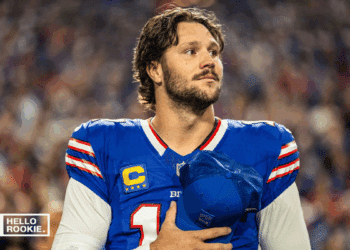 Josh Allen of the Buffalo Bills leads his unbeaten squad against the Patriots in a Sunday Night Football showdown.
