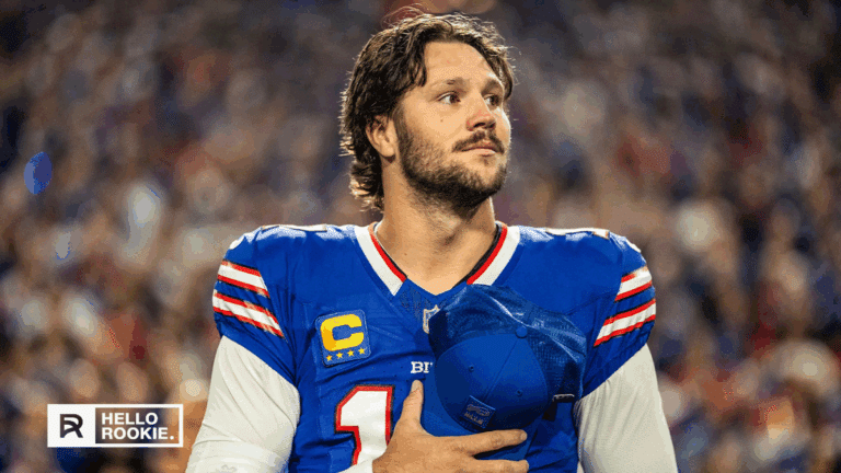 Josh Allen of the Buffalo Bills leads his unbeaten squad against the Patriots in a Sunday Night Football showdown.
