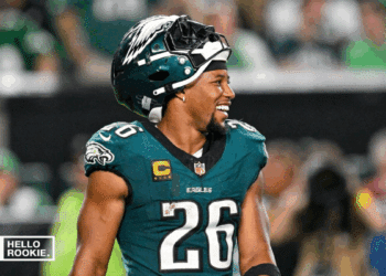 Saquon Barkley of the Philadelphia Eagles faces his former team at MetLife Stadium on Thursday Night Football.