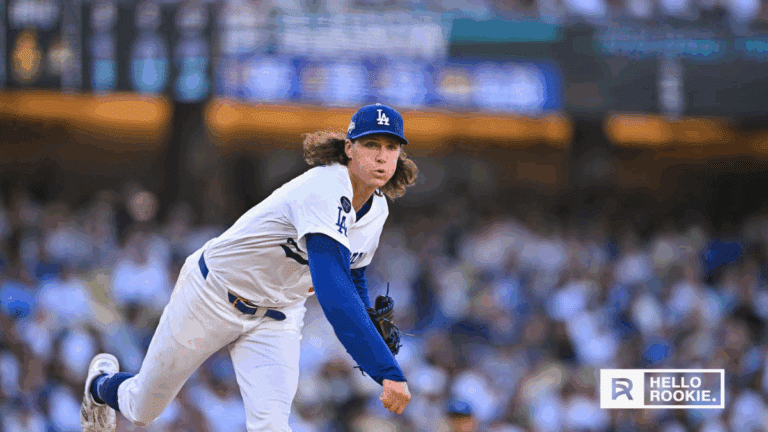 Tyler Glasnow of the Dodgers starts Game 3 at home against the Blue Jays in the 2025 World Series.