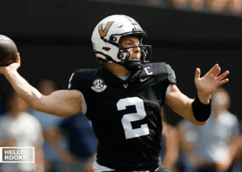 Vanderbilt quarterback Diego Pavia leads the Commodores against LSU in a crucial SEC matchup in Nashville.