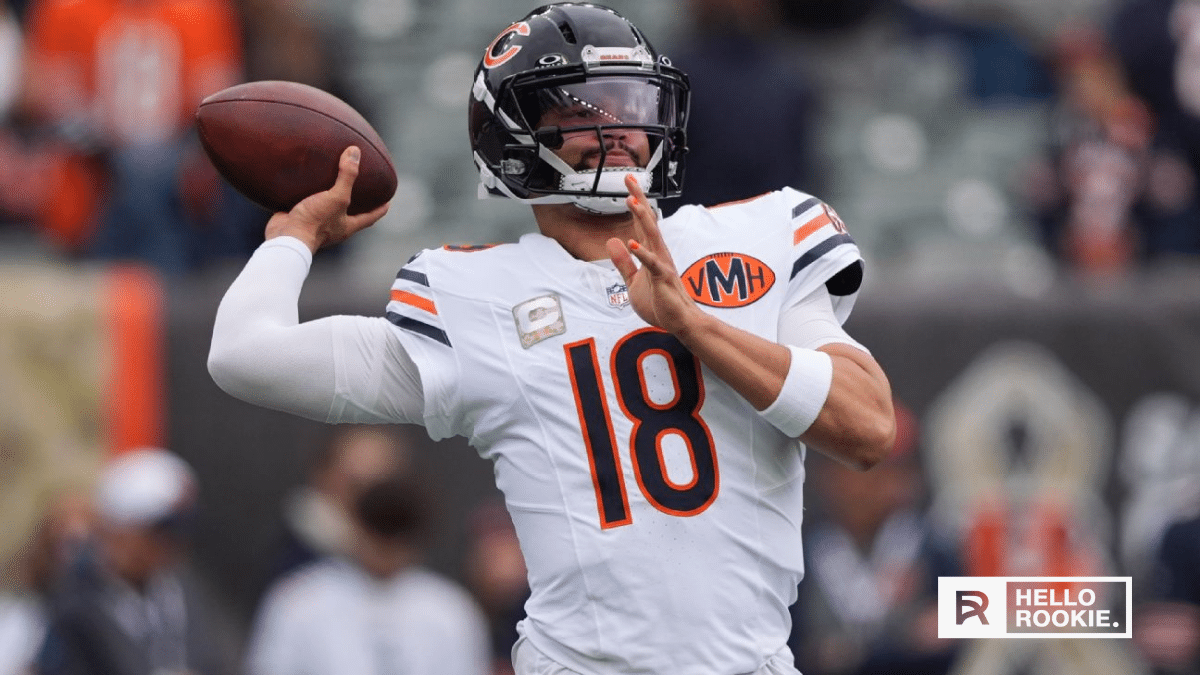 Caleb Williams of the Chicago Bears looks to stay hot as they take on the Eagles in a high-stakes NFC showdown