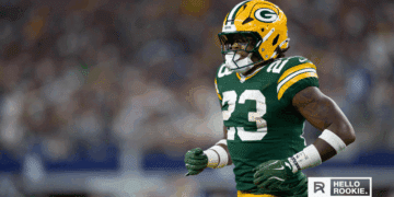 Emanuel Wilson looks to spark the Packers' run game as they take on the Lions in a key Thanksgiving matchup