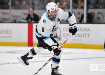 Nick Schmaltz of the Utah Mammoth leads the offense against the Buffalo Sabres on the road tonight.