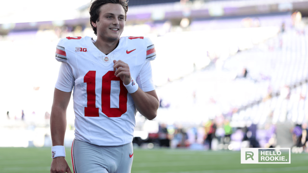 Julian Sayin of Ohio State leads the Buckeyes against Miami in the Cotton Bowl CFP quarterfinal.