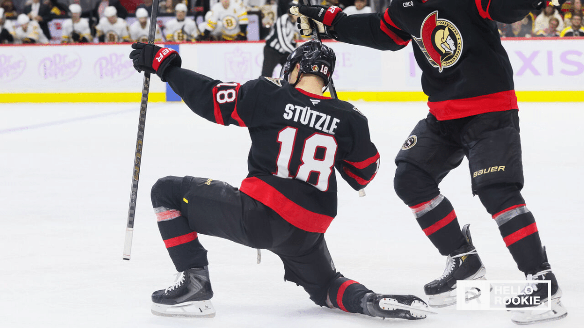 Tim Stutzle of the Ottawa Senators leads the charge against the Canadiens in a tight Atlantic Division showdown.