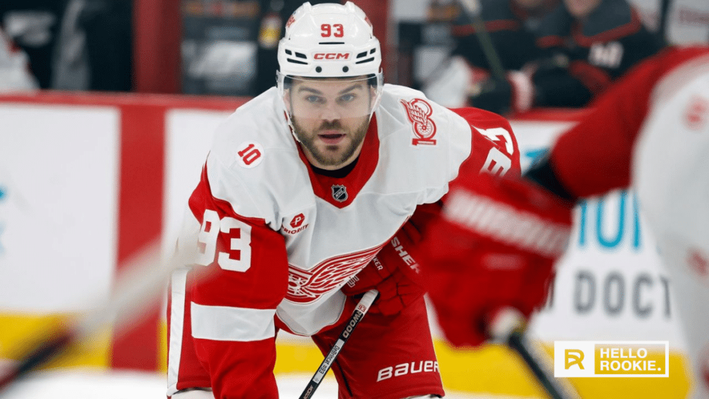 Alex DeBrincat of the Detroit Red Wings leads the team in goals heading into their final regular season game against the Toronto Maple Leafs.