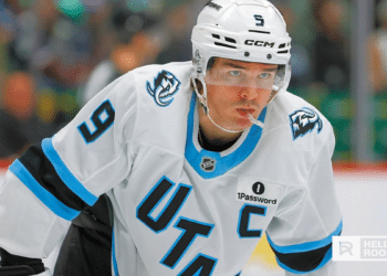 Clayton Keller of the Utah Mammoth leads the offense as they face the struggling St. Louis Blues at home