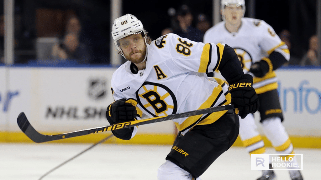David Pastrnak of the Boston Bruins leads the charge at TD Garden against the Nashville Predators.