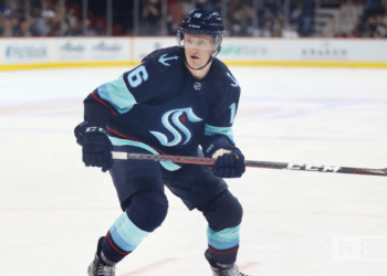 Jared McCann of the Seattle Kraken stays hot as they face the Kings at Crypto.com Arena.