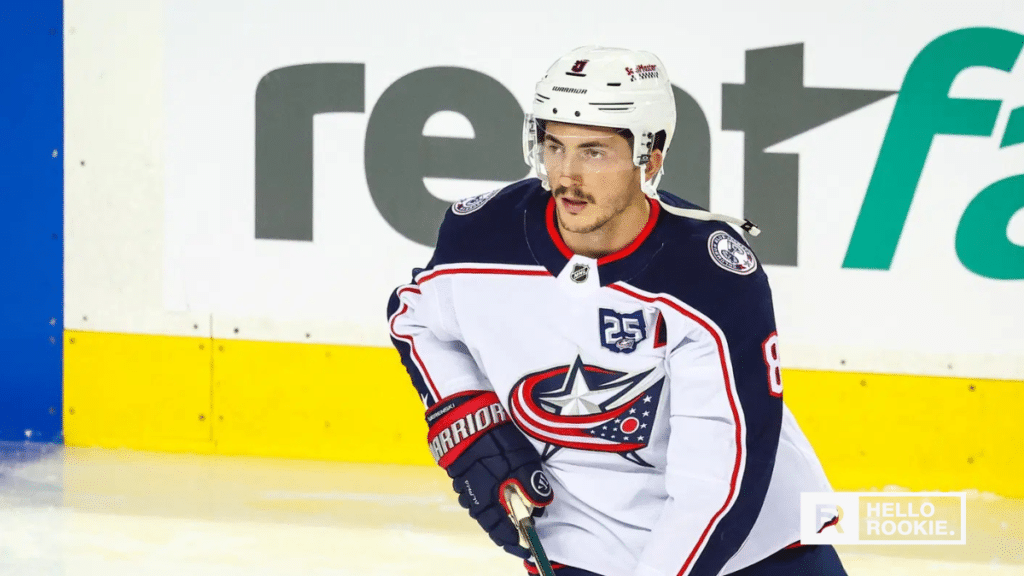 Zach Werenski of the Columbus Blue Jackets leads all NHL defensemen in points heading into their clash with the Devils in New Jersey.